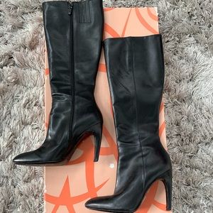 Via Spiga V-Bethany Black Leather Boots